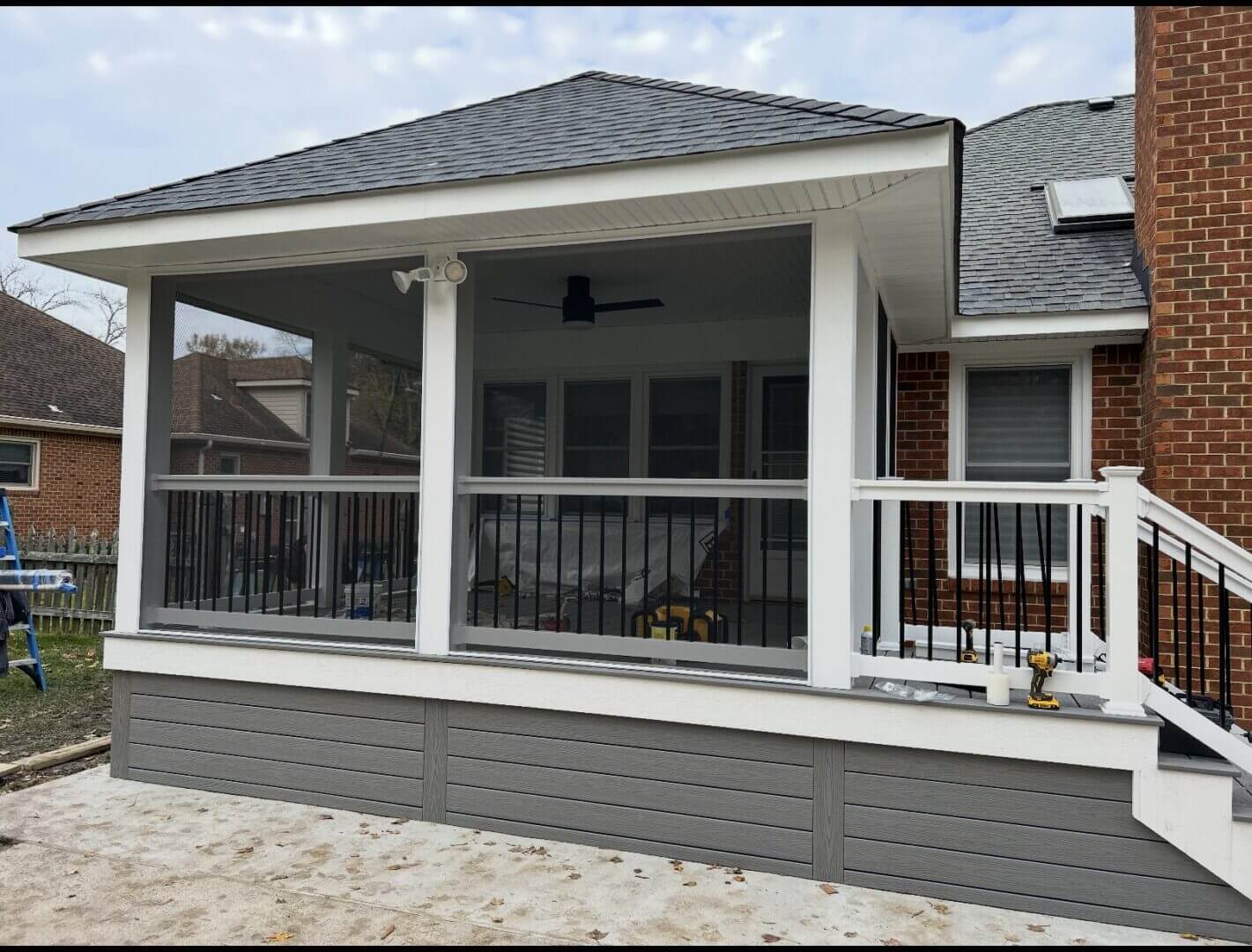 Outdoor living deck project Virginia Beach VA