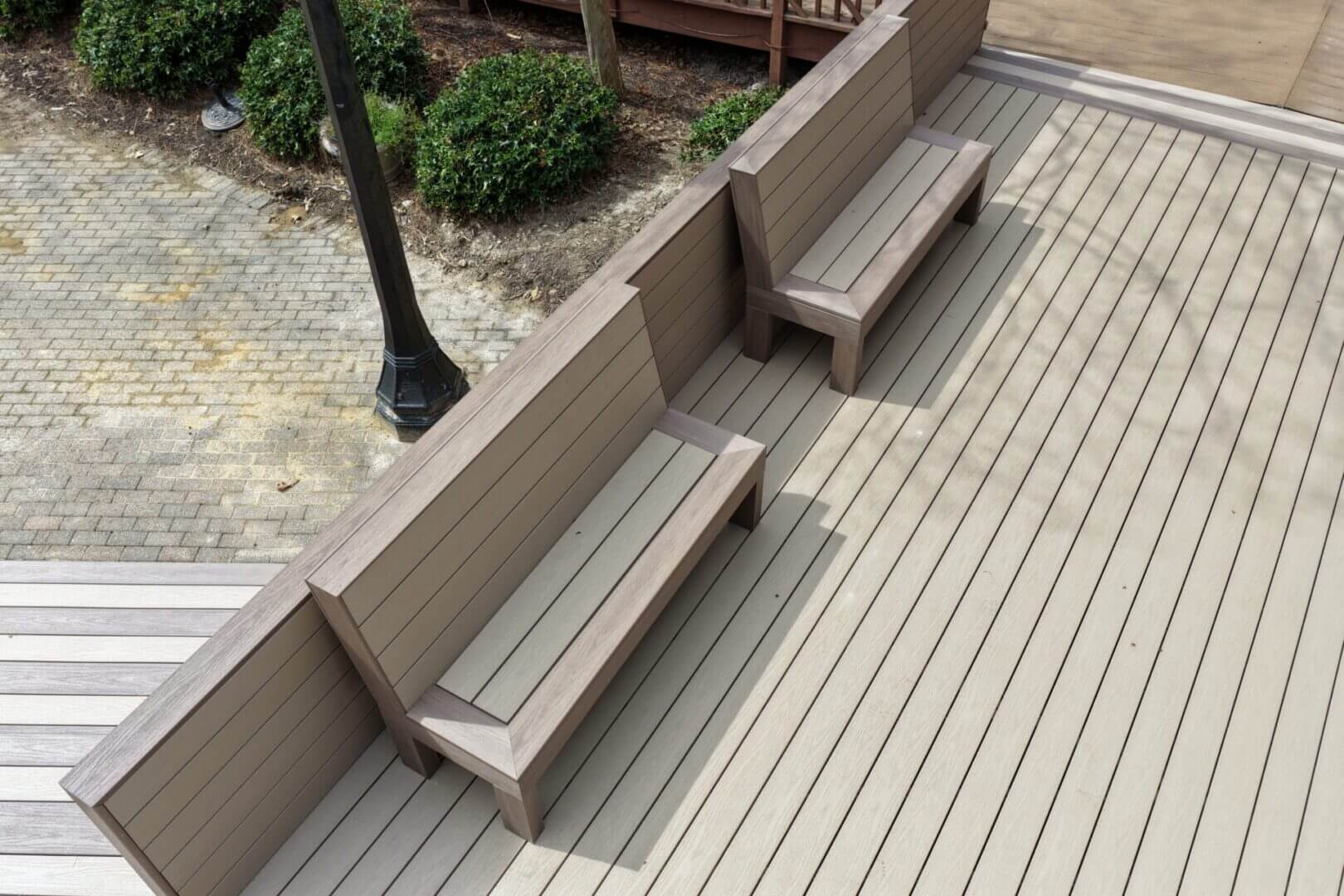 Aerial deck build Hampton Roads VA