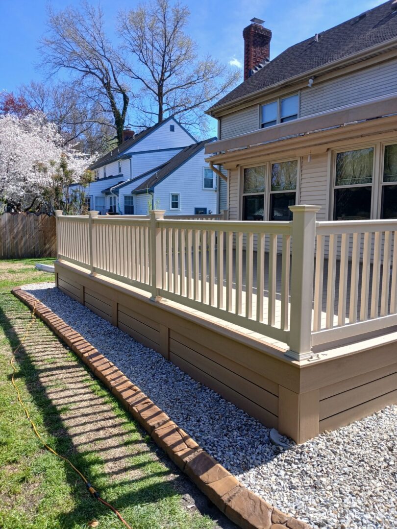 Composite deck installation in Virginia Beach VA