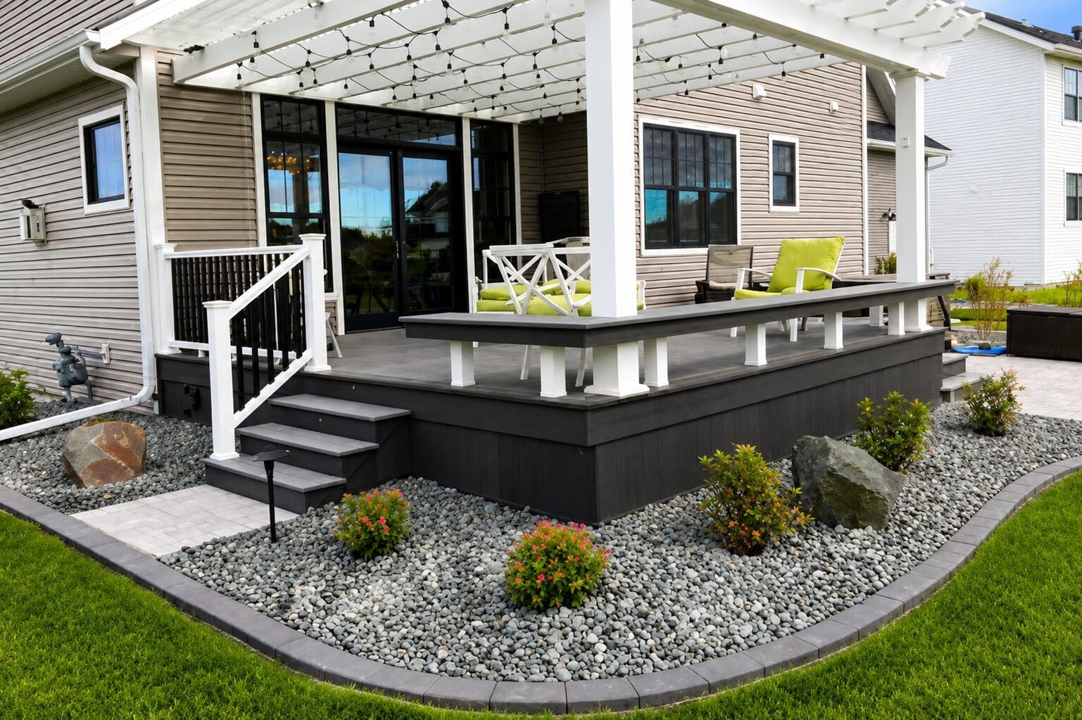 Modern pergola outdoor living design